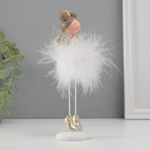 Фигурка полистоун «Ангелочек-сердечко пушок», 17.5×6×5.5 см