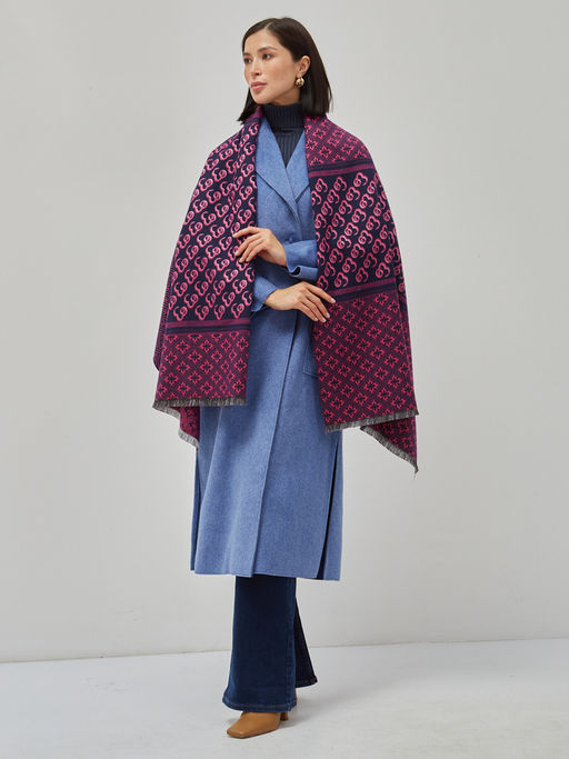 В составе шерсть ! теплый двусторонний палантин - Tantino фото 2