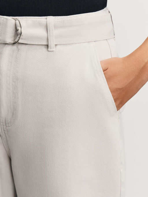 Джинсы wide leg с ремнем / Zarina  фото 5