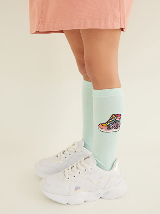 Nak??l? K?z ?ocuk Diz Alt? ?orap