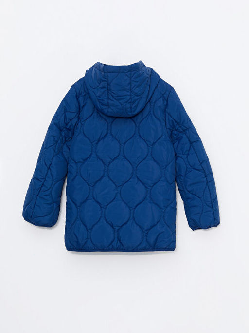 Kap??onlu Kapitone Desenli Erkek ?ocuk Mont - Waikiki фото 3