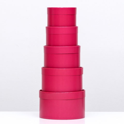 Набор шляпных коробок 5 в 1,Бордовый, 20 х 12,18 х 11,16 х 10,14 х 9,13 х 8,5 см - Simaland фото 7