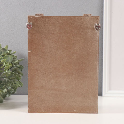 Ключница настенная «Кофемолка», дерево, 6 крючков, 7×17×24.5 см