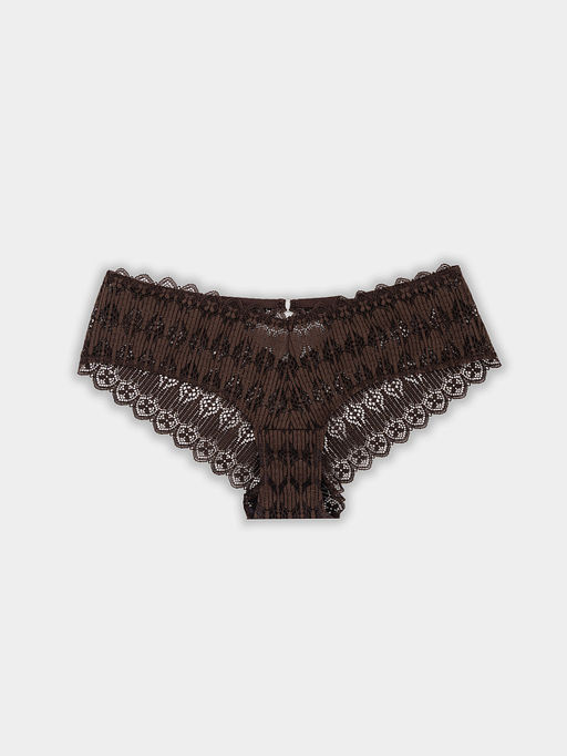 Цена за 2 штуки! Трусы слипы женские коричневые кружевные - Mark formelle фото 9