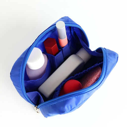 Косметичка - органайзер дорожная женская на молнии, с карманами, синяя - Simaland фото 4