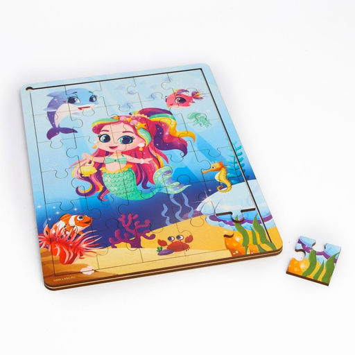Пазл Русалочка с подсказкой - Лесная мастерская фото 3