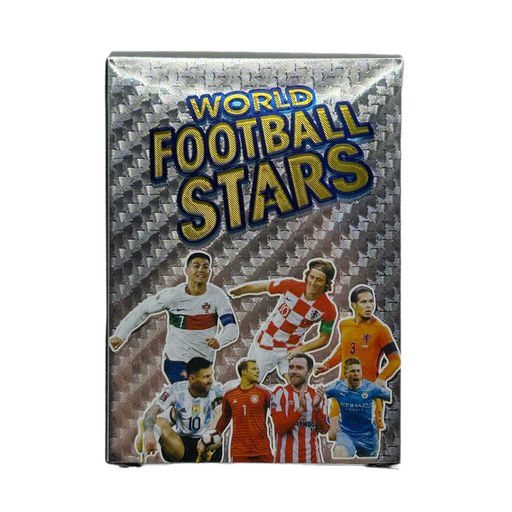 Игр. карточки "World Football Stars" 54л. с футболистами, серебряная серия