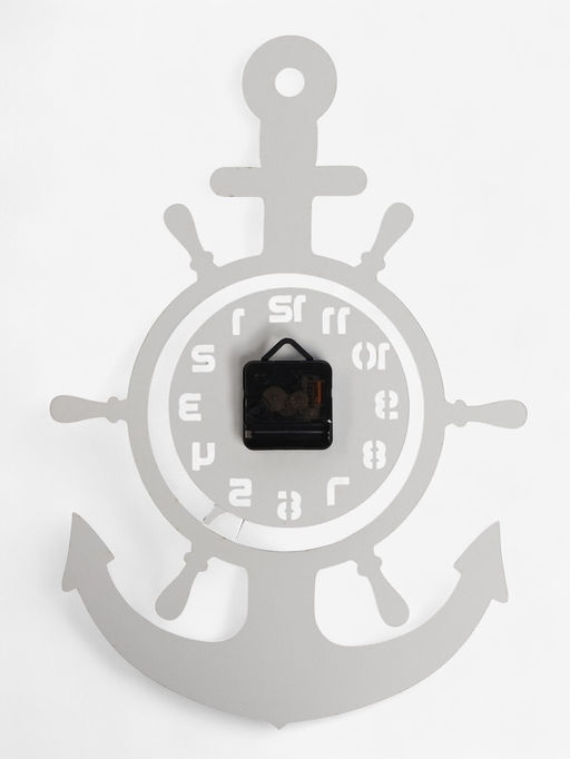 Часы настенные интерьерные Якорь, 3D, наклейка, 45?31 см
