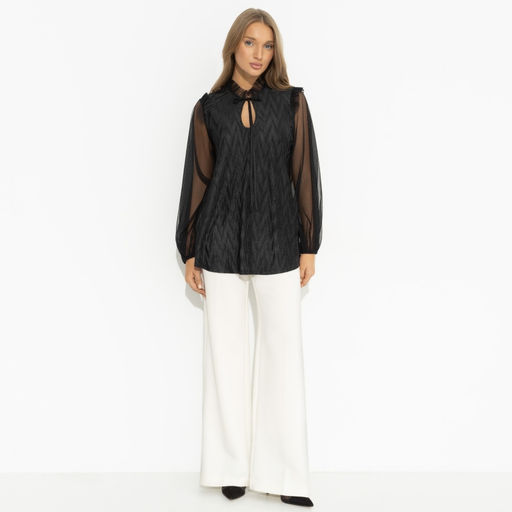 Блуза с прозрачными рукавами Вечная привилегия - Charutti фото 4