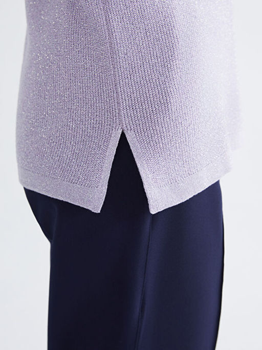 V Yaka Kad?n Triko Kazak