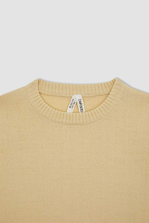 Школьный свитер с круглым вырезом для девочек - Defacto фото 7