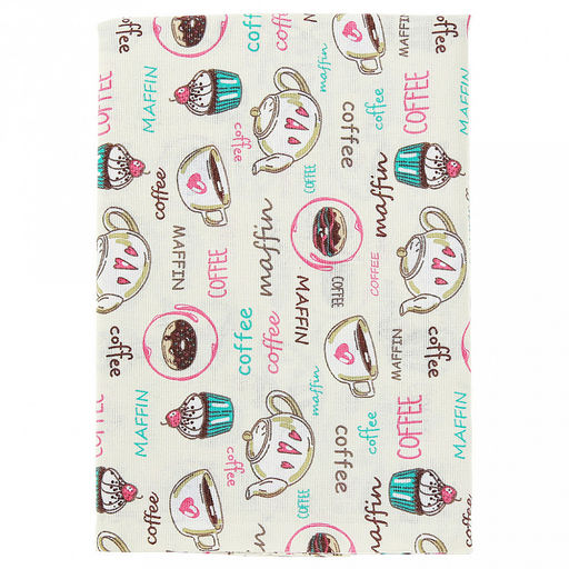 Скатерть 220х145см "На десерт, вид 1/1", длина стола до 180см, на 8-10 персон, рогожка (хлопок 100%) 171г/м2, упаковка классическая, пакет ПВХ 28х41см, "Домашняя мода" (Россия)