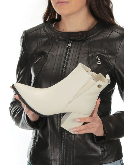 01-PCG267-2 LT.BEIGE Ботинки демисезонные женские (натуральная кожа, байка) - Фабричный китай фото 2