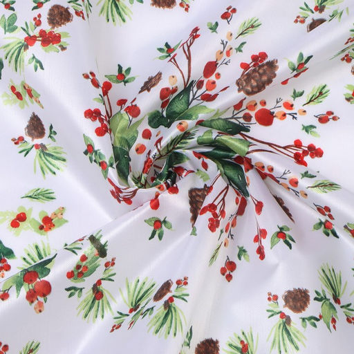 Скатерть Доляна Хвойный узор 145*260 см, 100% п/э  фото 7