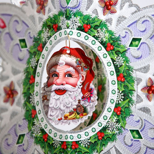 Новогоднее украшение настенное Снежинка, подвеска, 50х40 см - Simaland фото 6