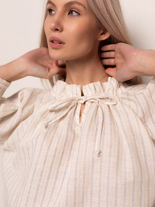 Блузка лен хлопок