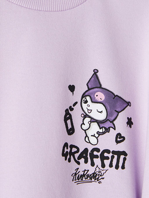 Kuromi Bask?l? K?z ?ocuk Sweatshirt - Waikiki фото 3