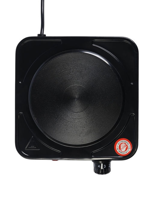 Плитка электрическая LHP-002, 1 конфорка, 1000 Вт, нагреватель диск, чёрная