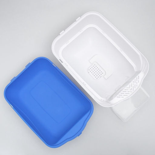 Туалет-домик, 35×50×35 см, пластик, голубой