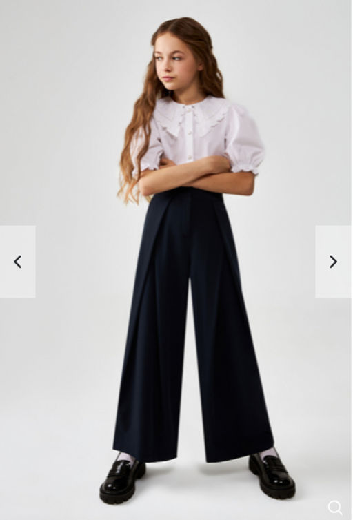 ACOOLA / Брюки детские для девочек Teacher черный-синий