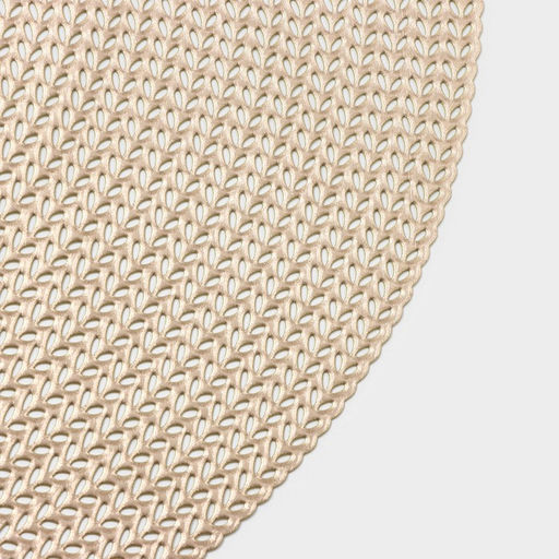 Салфетки сервировочные на стол Доляна Тринити, d=38 см, 4 шт, цвет золото фото 4