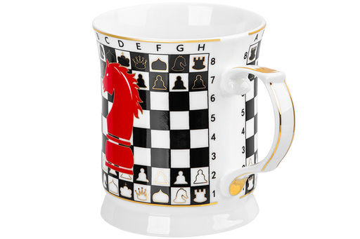 Кружка 400 мл 12,5*9*10 см Ход конем, NEW BONE CHINA - Elan gallery фото 4