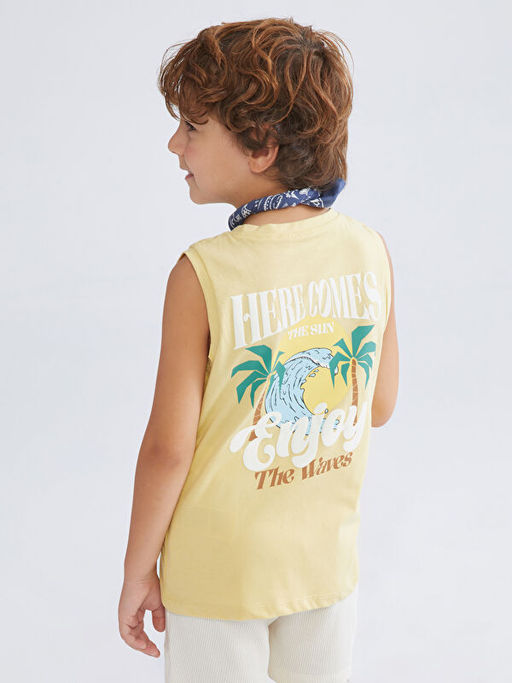 Bisiklet Yaka Erkek ?ocuk Atlet