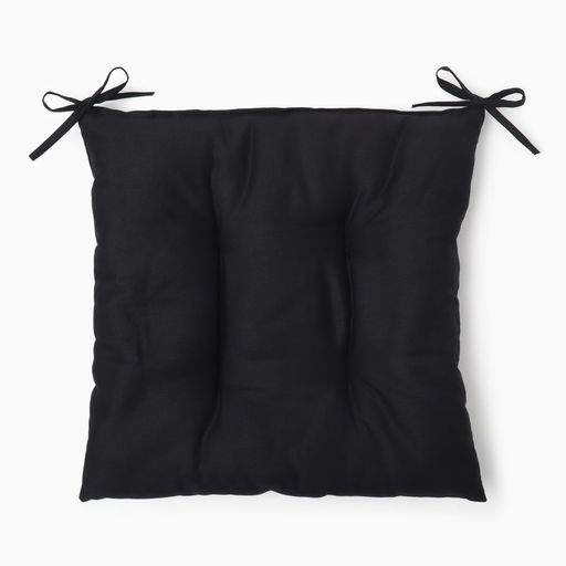 Подушка на стул «Этель» Home, 42×42 см, чёрная