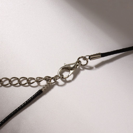 Кулон на шнурке «Анатомия» сердце, цвет чернёное серебро на чёрном шнурке, 43 см