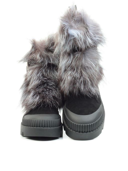 04-M20-5046 Ботинки зимние женские (натуральная замша, натуральный мех) - Фабричный китай фото 15