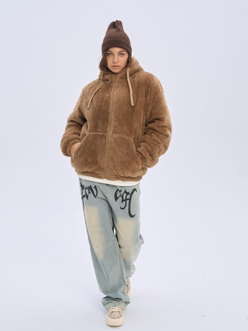 Куртка плюшевая утепленная