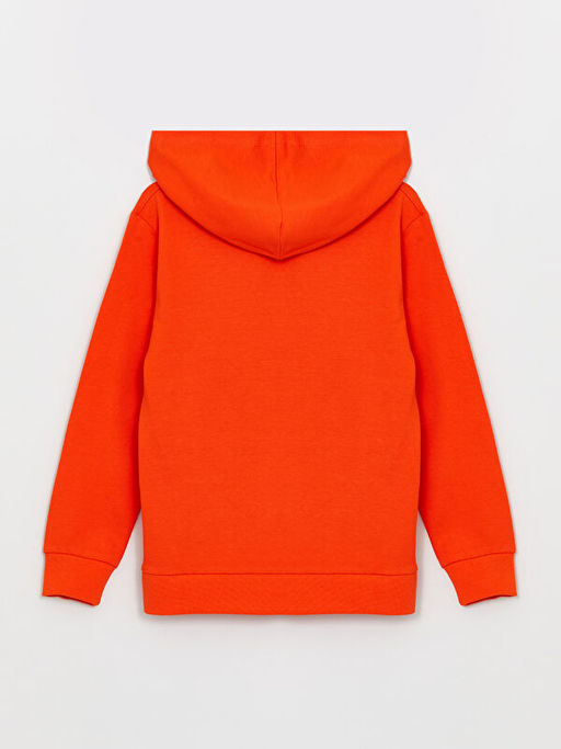 Bask?l? Uzun Kollu Erkek ?ocuk Hoodie - Waikiki фото 2