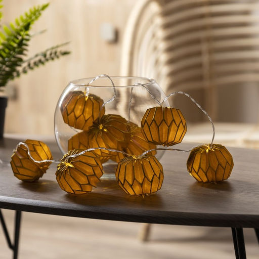 УЦЕНКА Гирлянда Нить 2 м с насадками Фиолетовый фонарик, IP20, прозрачная нить, 10 LED, от батареек AAх2, свечение тёплое белое - Luazon lighting фото 6