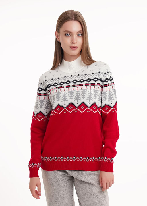 LF15-1205вяз Джемпер жен. Вязанка НГ (ЧЗ)