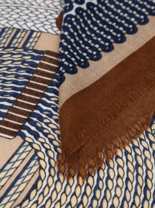 Платок жен. виск+шерсть 130х130 LSZ33-251-16 - Labbra фото 2