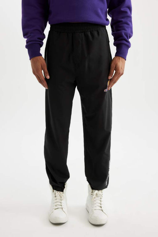 DeFactoFit НБА Лос-Анджелес Лейкерс Очень узкие спортивные спортивные штаны для бега с карманами  фото 2