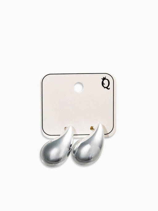 Цена за 2 шт. Серьги "Капли Бо" двойные, цвет золотисто-серебристый