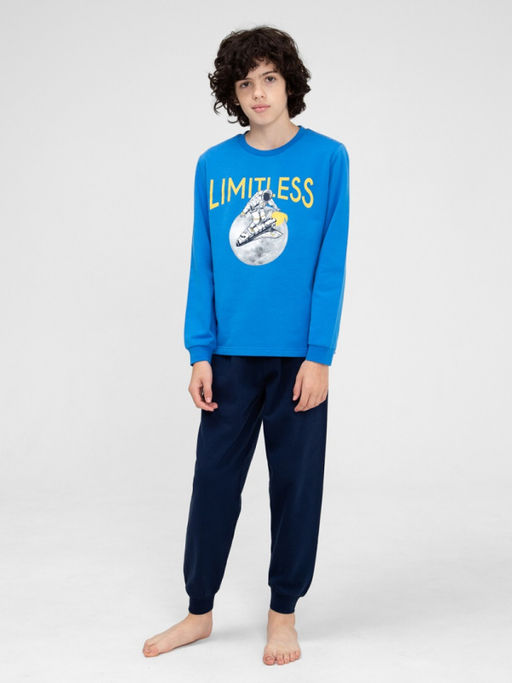 CRB wear / CWJB 50145-42 Комплект для мальчика (джемпер, брюки),синий/Ex.Cherubino