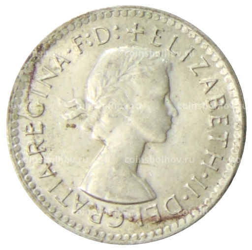 Монета 3 пенса 1957 года Австралия