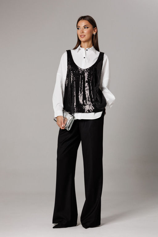 Костюм Lars Style 1169 черный, оттенки белого