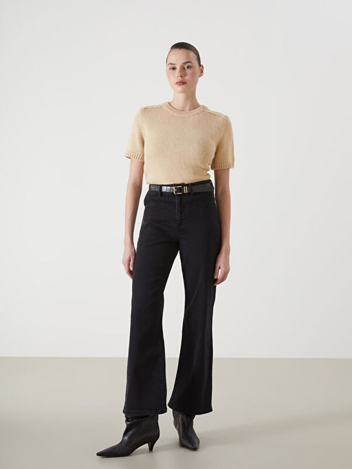 Wideleg Kad?n Jean Pantolon