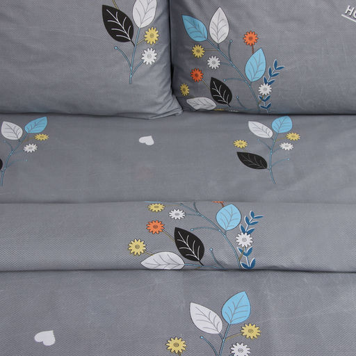 Постельное бельё 2 сп Экономь и Я Осенняя листва 173*215см, 175*214см, 50*70см-2шт, 60г/м2, микрофибра  фото 3