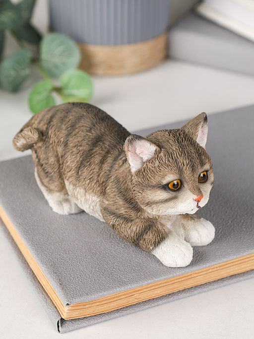 Цена за 2 шт. Фигурка Кошка 6,5 см серая / YX33101 /уп 2/36/ - Галеонтрейд фото 5