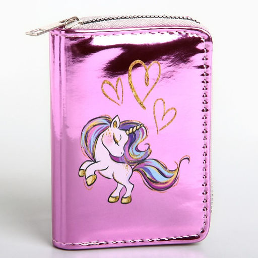 Кошелек детский с голографическим эффектом Малыш-единорог, 12.5?9?2 см - NAZAMOK KIDS фото 2
