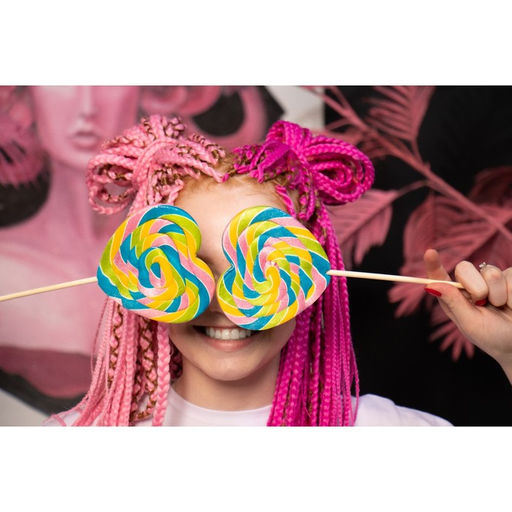 SIM-BRAIDS Афрокосы, 60 см, 18 прядей (CE), цвет красный/розовый(#FR-3) - Queen fair фото 5