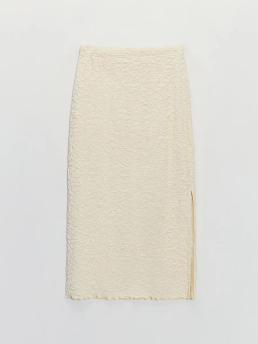 Облегающая юбка миди из жатой вискозы ZR2605023502-3 / Zarina