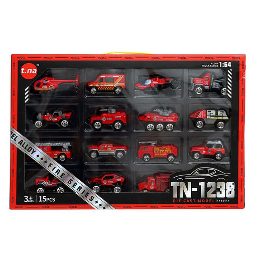 Машинки металлические Пожарная служба, набор 15 шт. - Simaland фото 16