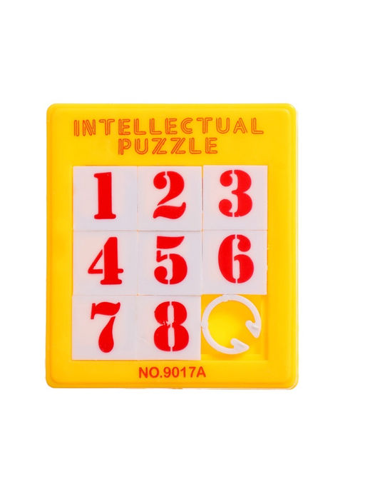 Цена за 3 шт. Головоломка - пятнашки «до 8», МИКС