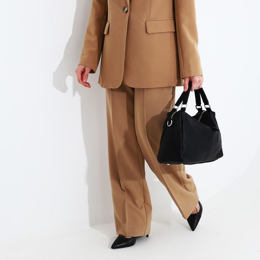 Сумка-саквояж на молнии, длинный ремень, цвет чёрный - Simaland фото 8