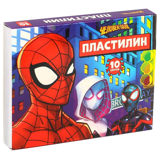 Пластилин 10 цветов 150 г Человек-паук - Marvel фото 2